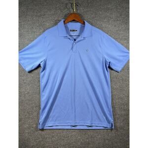 Callaway Golf Polo Men's XL Blue Short Sleeve Logo Vented Hem Outdoor/Walking